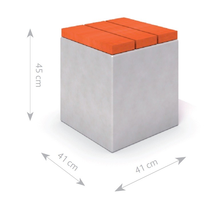 Betonska klupa DECO 6 - Slika 2