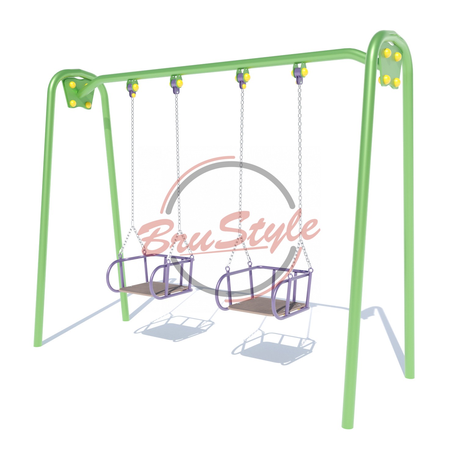 Dupla ljuljačka na metalnim lancima DIO312.3