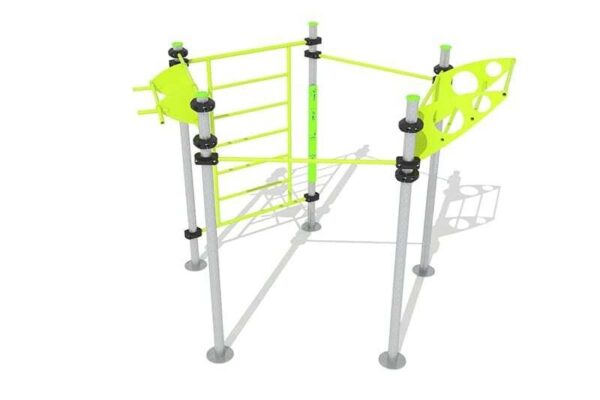STREET WORKOUT PETEROKUTNI SET OD 5 STUPOVA | R7476