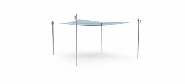 Uvlačivo jedro za sjenu za pješčanik 3x3 m VVZ-TP002